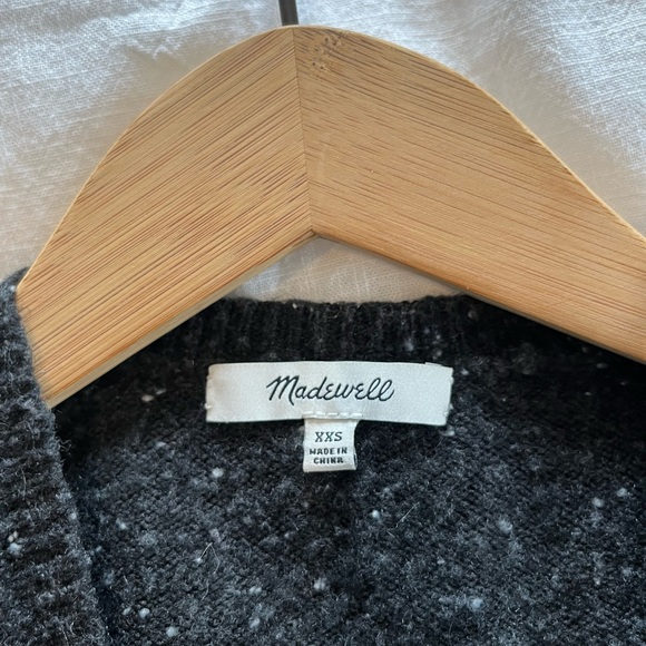 Madewell Donegal Wrap-Front Pullover Sweater in Coziest Yarn, size XXS - Picture 5 of 5